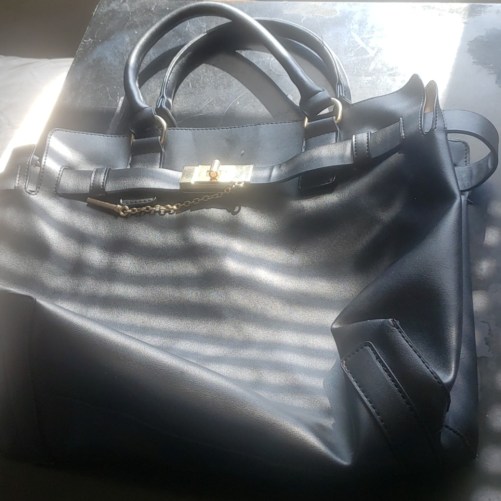 All Black Handbag